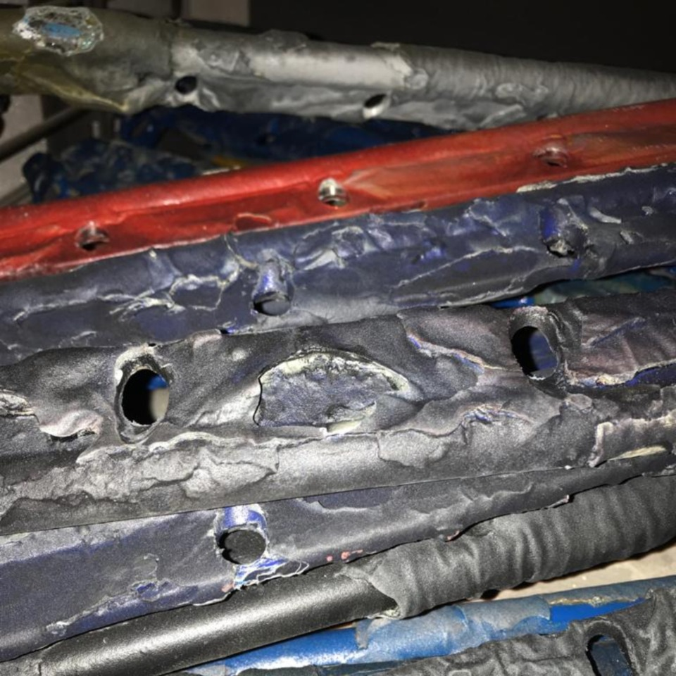 Painting Hooks before pyrolysis