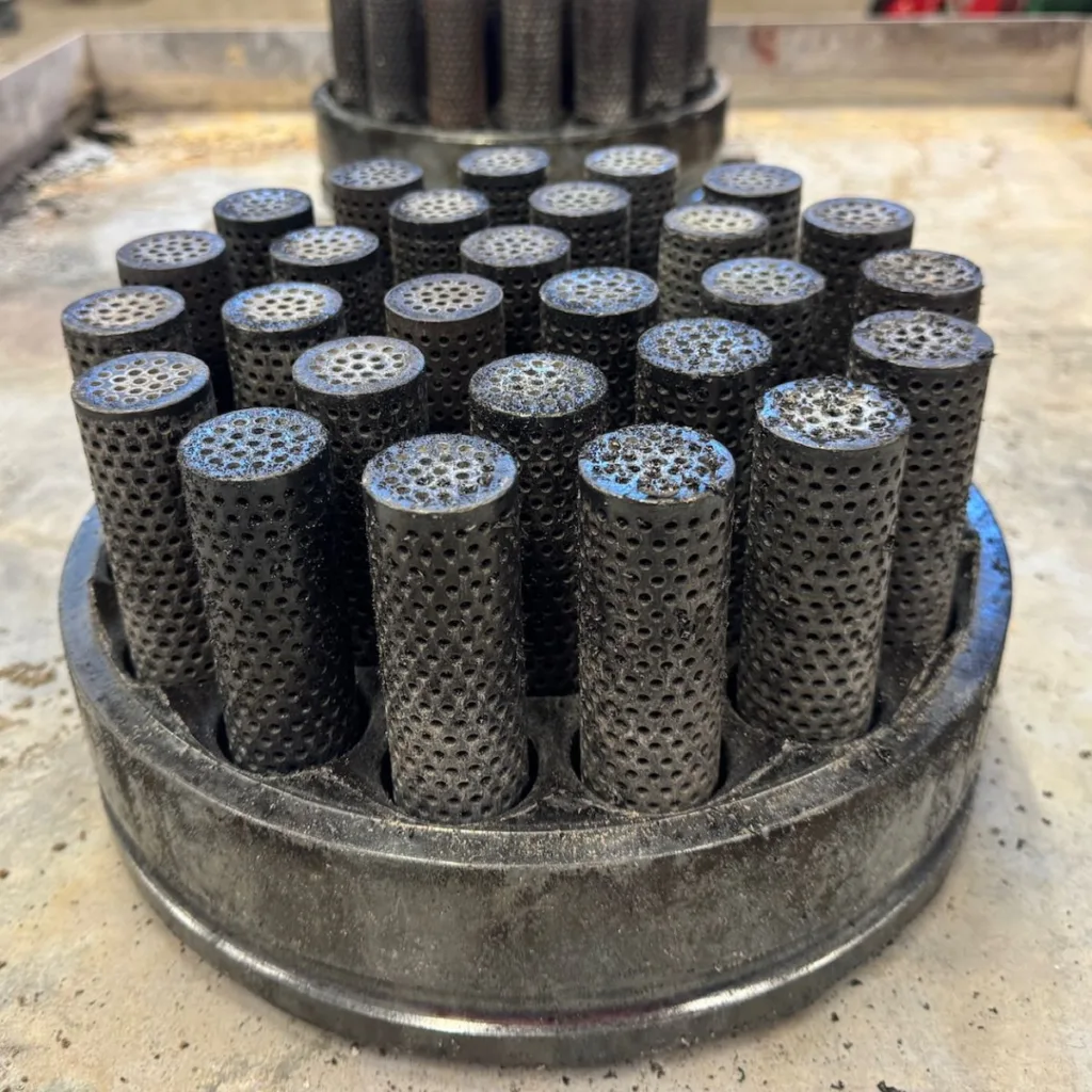 Pulp filter after cleaning