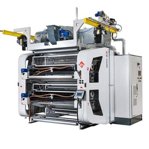 flexografiska tryckpressar, upprullare och avdragsenheter för blåsfilmslinjer, BFM, BANDERA