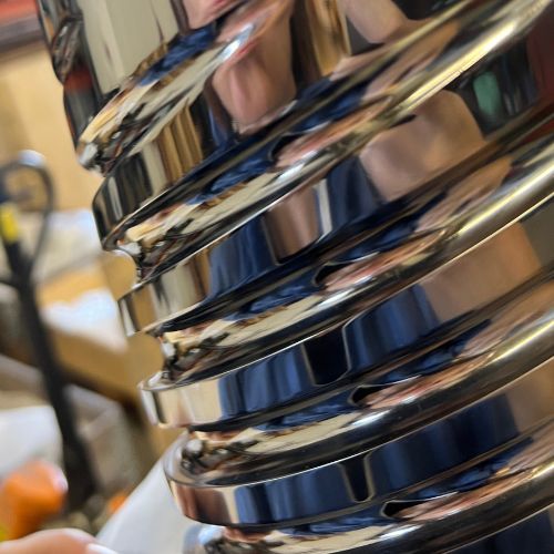 Mekanisk polering av filmblåsningmunstycken